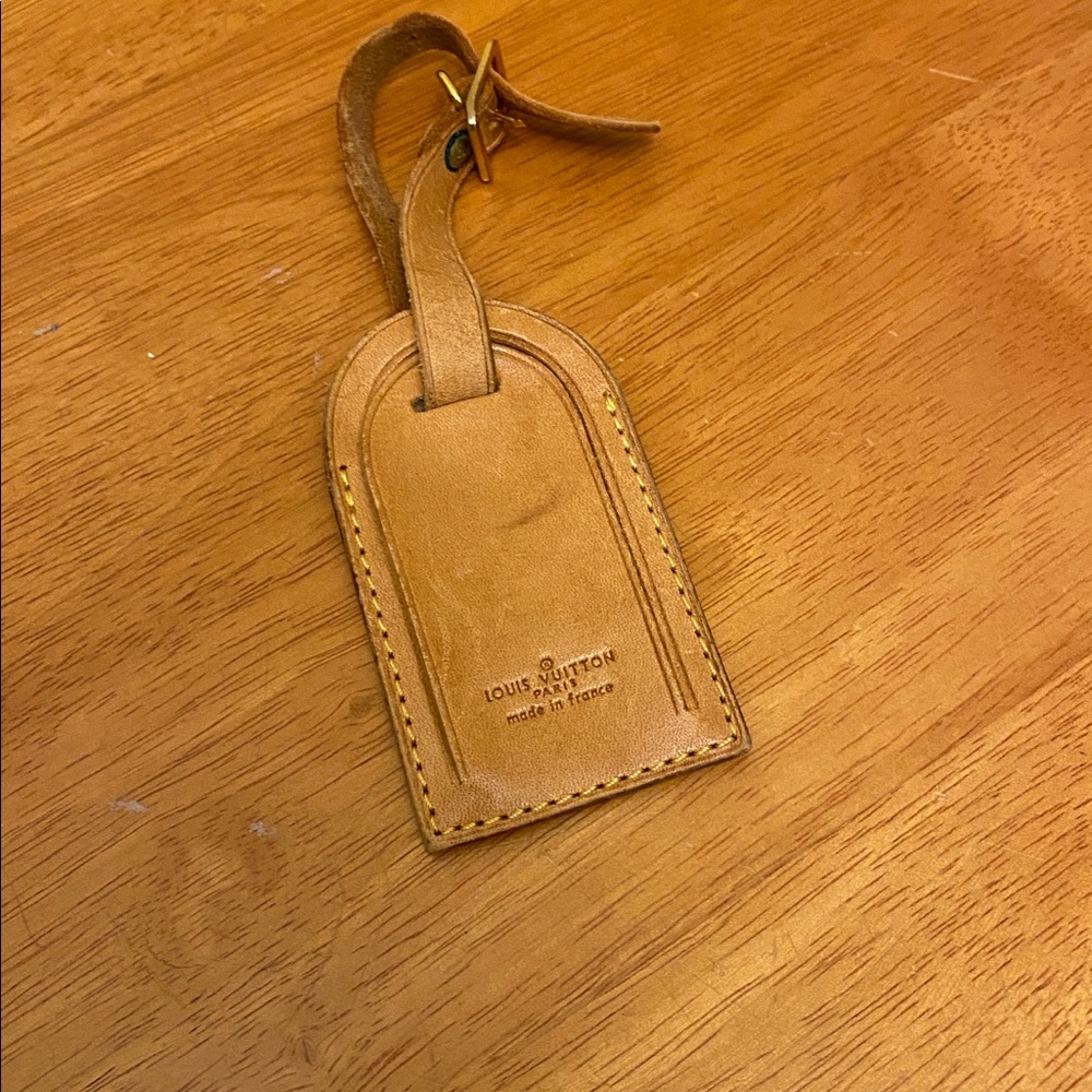 Vintage Authentic Louis Vuitton Luggage Tag
